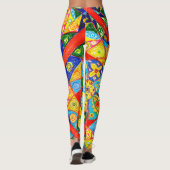 Abstracte volgorde leggings (Achterkant)