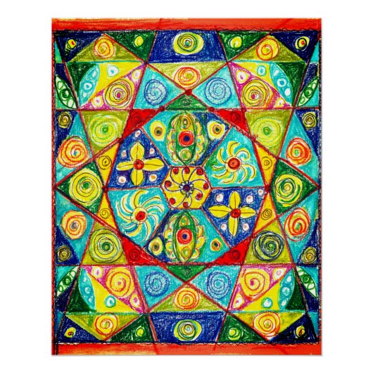 Abstracte volgorde perfect poster (Voorkant)