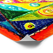 Abstracte volgorde poster (Hoek)