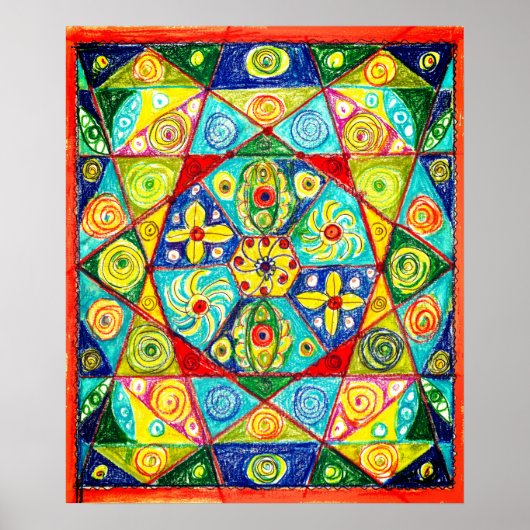 Abstracte volgorde poster (Voorkant)