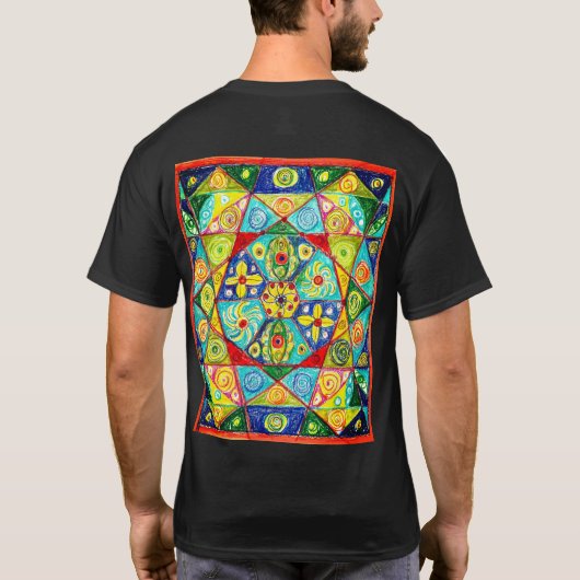 Abstracte volgorde t-shirt (Achterkant)