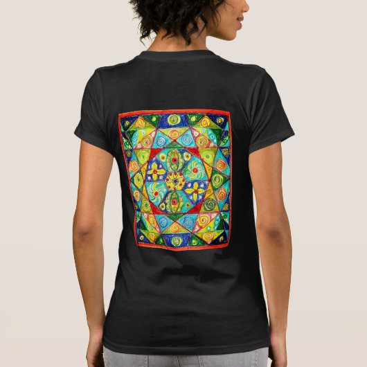 Abstracte volgorde t-shirt (Achterkant)