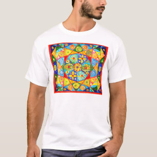 Abstracte volgorde t-shirt