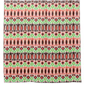 Abstracte volksgezondheids - en etnische afrikange douchegordijn (Voorkant)