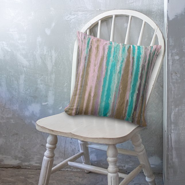 Abstracte, voorgevormde kleurenrun kussen (Creator heeft geüpload)