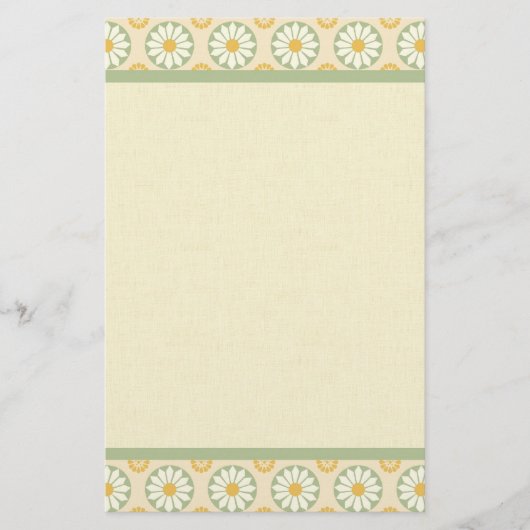 Abstracte voorjaarsgrens van de Floral Briefpapier (Voorkant)