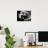 ABSTRACTE VOORRUIT 2 POSTER (Thuiskantoor)