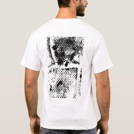 Abstracte voorzijde en achterzijde t-shirt