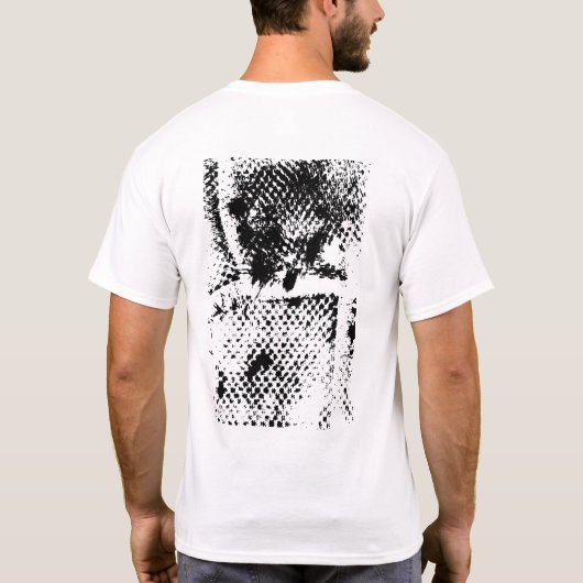 Abstracte voorzijde en achterzijde t-shirt (Achterkant)