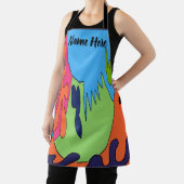 Abstracte vorm, dachshund toevoegen tekst, Schort (Insitu)