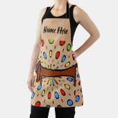 Abstracte vorm, dachshund toevoegen tekst, Schort (Insitu)