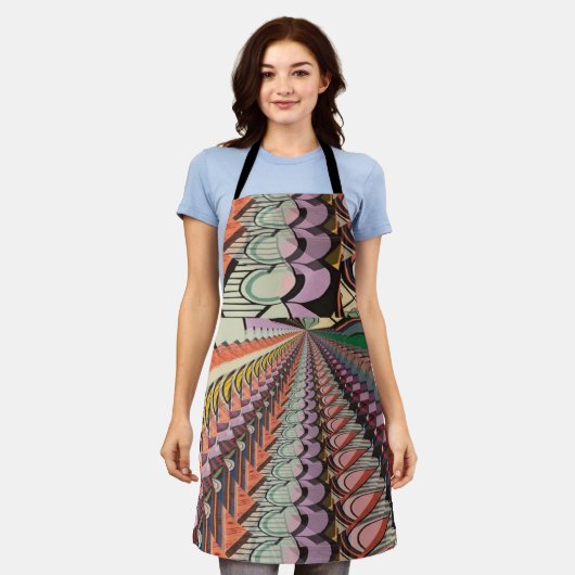 Abstracte vorm, dachshund toevoegen tekst, Schort (Gedragen)