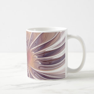 Abstracte vorm en kleuren. dans van de vuurbloem. koffiemok