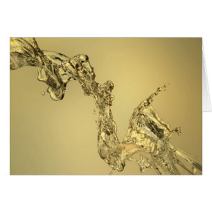Abstracte vorm gevormd door aftappen van water