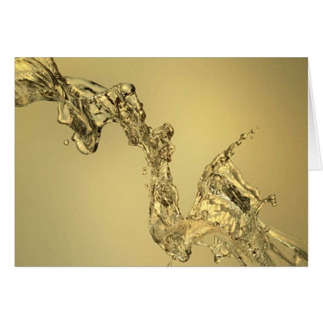 Abstracte vorm gevormd door aftappen van water (Voorkant Horizontaal)