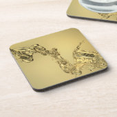 Abstracte vorm gevormd door aftappen van water drankjes onderzetter (Linkerzijde)