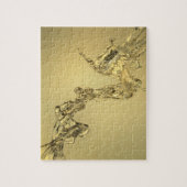 Abstracte vorm gevormd door aftappen van water legpuzzel (Verticaal)