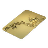 Abstracte vorm gevormd door aftappen van water magneet (Linkerzijde)