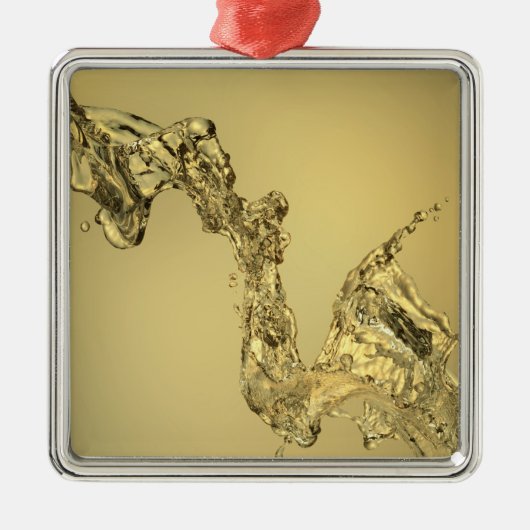 Abstracte vorm gevormd door aftappen van water metalen ornament (Voorkant)