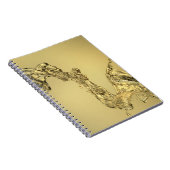 Abstracte vorm gevormd door aftappen van water notitieboek (Rechterzijde)