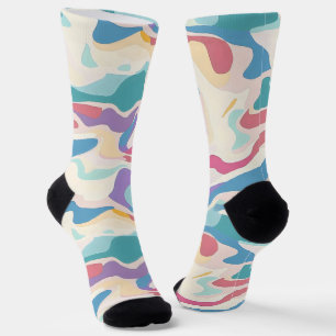 Abstracte vorm Kleurencrème Sokken