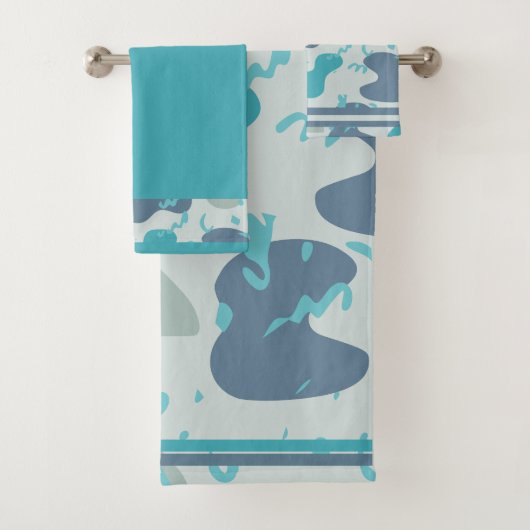 Abstracte vorm Patroon Bad Handdoek (Insitu)