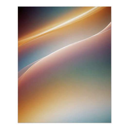 Abstracte Vorm Poster Achtergrond Wallpaper Art (Voorkant)