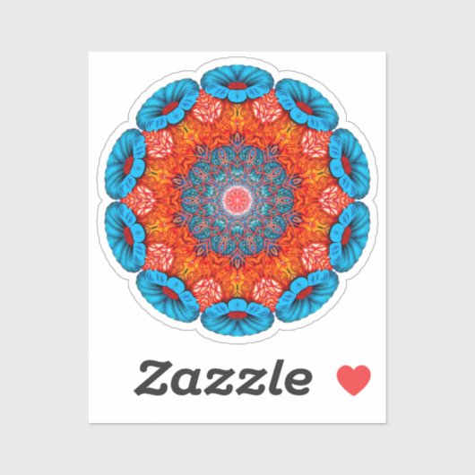 Abstracte vorm sticker (Vel)