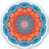 Abstracte vorm sticker (Voorkant)