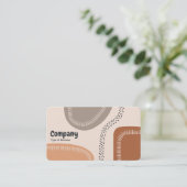Abstracte vormen 02 visitekaartje (Staand voorkant)
