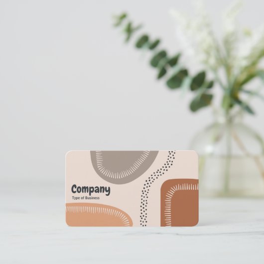 Abstracte vormen 02 visitekaartje (Staand voorkant)