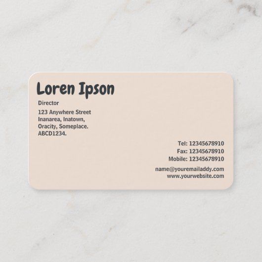 Abstracte vormen 02 visitekaartje (Achterkant)