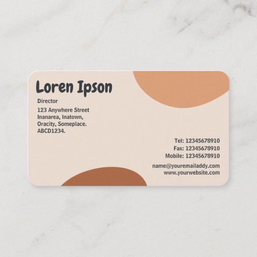 Abstracte vormen 03 visitekaartje (Achterkant)