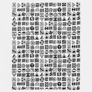 Abstracte vormen 060617 patroon fleece deken