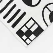 Abstracte vormen 060617 patroon fleece deken (Hoek)