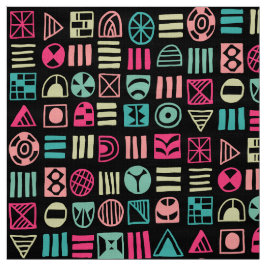 Abstracte vormen 060617 Patroon - Kleuren 01 Stof