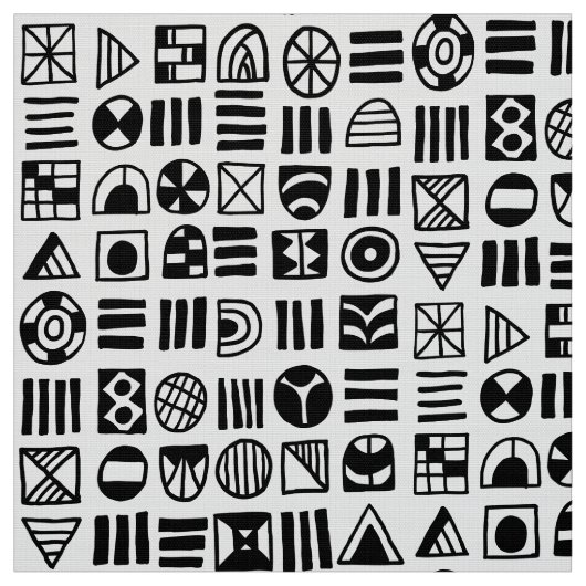 Abstracte vormen 060617 patroon stof (Swatch)