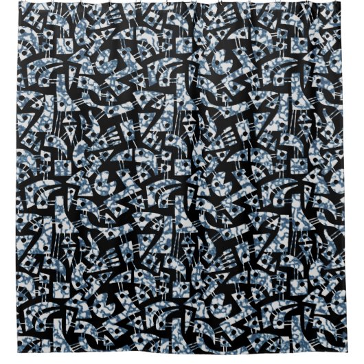 Abstracte vormen 180318 - Wolk Douchegordijn (Voorkant)