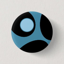 Abstracte vormen 1 ronde button 3,2 cm