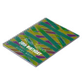 Abstracte vormen 20 e Birthday Guest Book 5 Notitieboek (Linkerzijde)