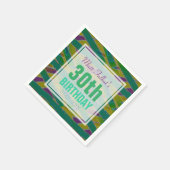 Abstracte Vormen 30e Verjaardagspapier Servetten (Hoek)