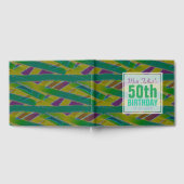 Abstracte vormen 50e Birthday Guest Book Gastenboek (Volledig)