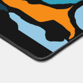 Abstracte vormen Artsy Black Bureaumat (Hoek)