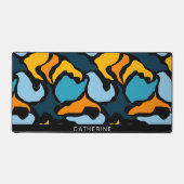 Abstracte vormen Artsy Black Bureaumat (Voorkant)