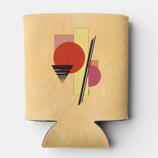 Abstracte vormen blikjeskoeler (Achterkant)