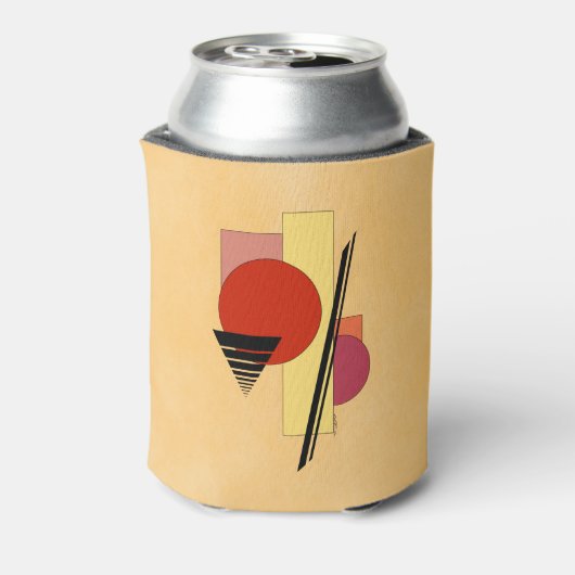 Abstracte vormen blikjeskoeler (Blikje Achterkant)