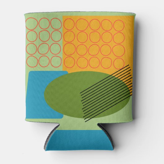 Abstracte vormen blikjeskoeler (Voorkant)