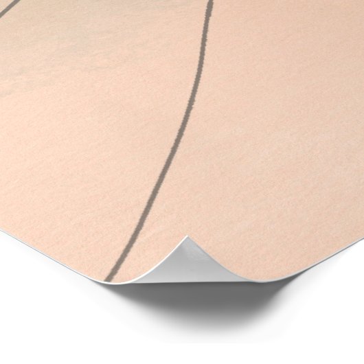 Abstracte vormen Boho stijl bladeren ontwerp Poster (Hoek)