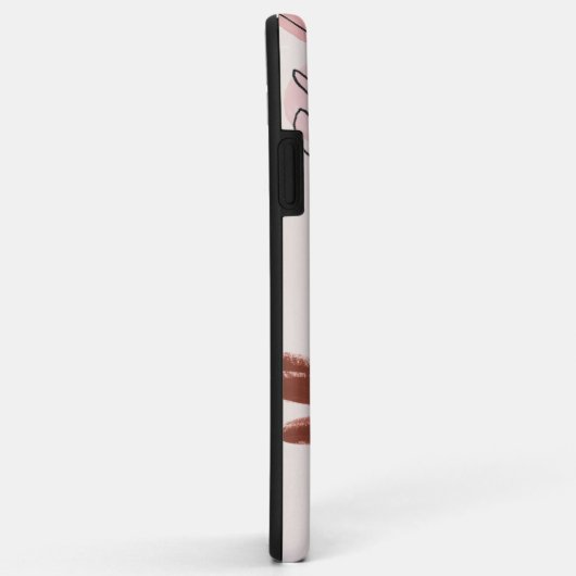 Abstracte vormen botanisch leder Case-Mate iPhone case (Achterkant/rechts)