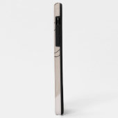 Abstracte vormen botanisch leder Case-Mate iPhone case (Achterkant/links)